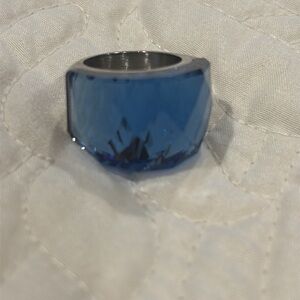 Faceted Blue Ring